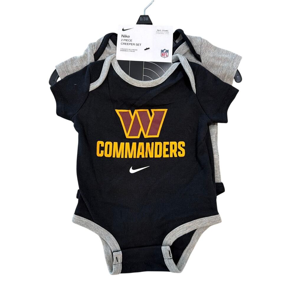 NWT Nike Washington Commanders 2-Piece Creeper Set, 0–3 Months